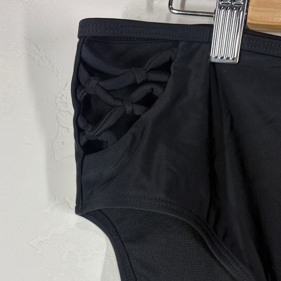 NWT Island Soul Curve Black High-Waisted Bikini Bottom size 3X - Picture 2 of 11